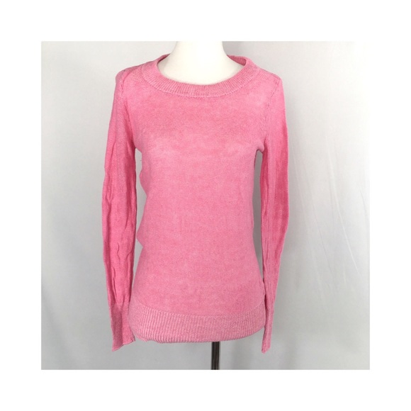 J. Crew Sweaters - j. crew pink linen summer sweater